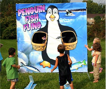 Penguin Fish Fling game
