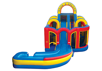dash n splash inflatable slide
