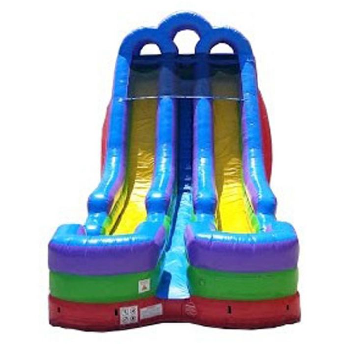 Rainbow Row Inflatable Slide