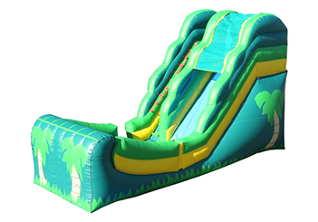 tropical inflatable slide